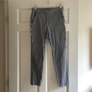 Zara Blue Gingham Capris